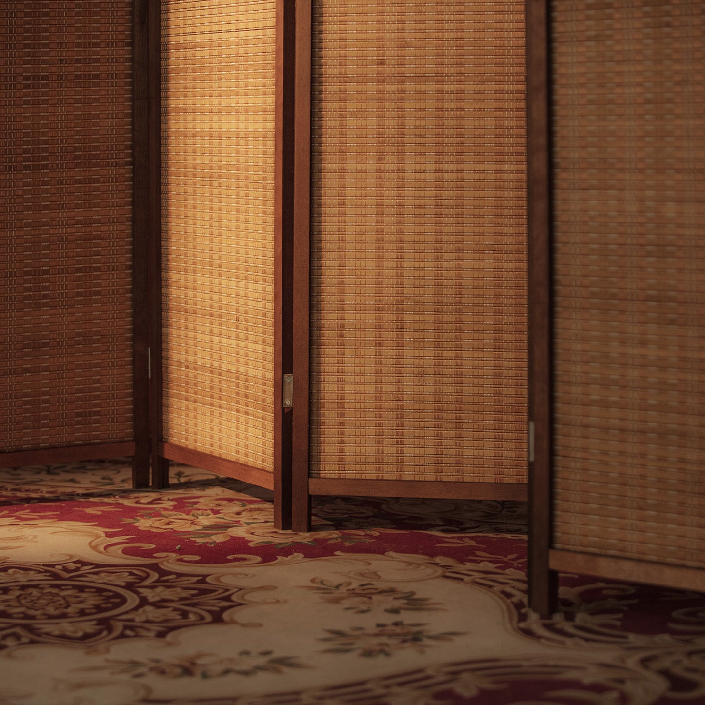 Loomveil 6 Panel Divider Screen Bamboo Room Divider Panel Screen for Room Seperation,67 inch Height