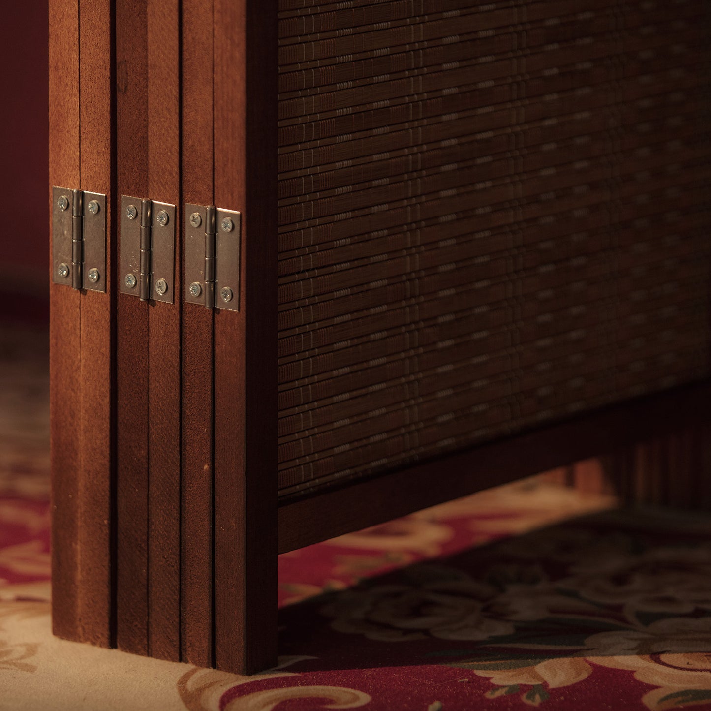 Loomveil 6 Panel Divider Screen Bamboo Room Divider Panel Screen for Room Seperation,67 inch Height
