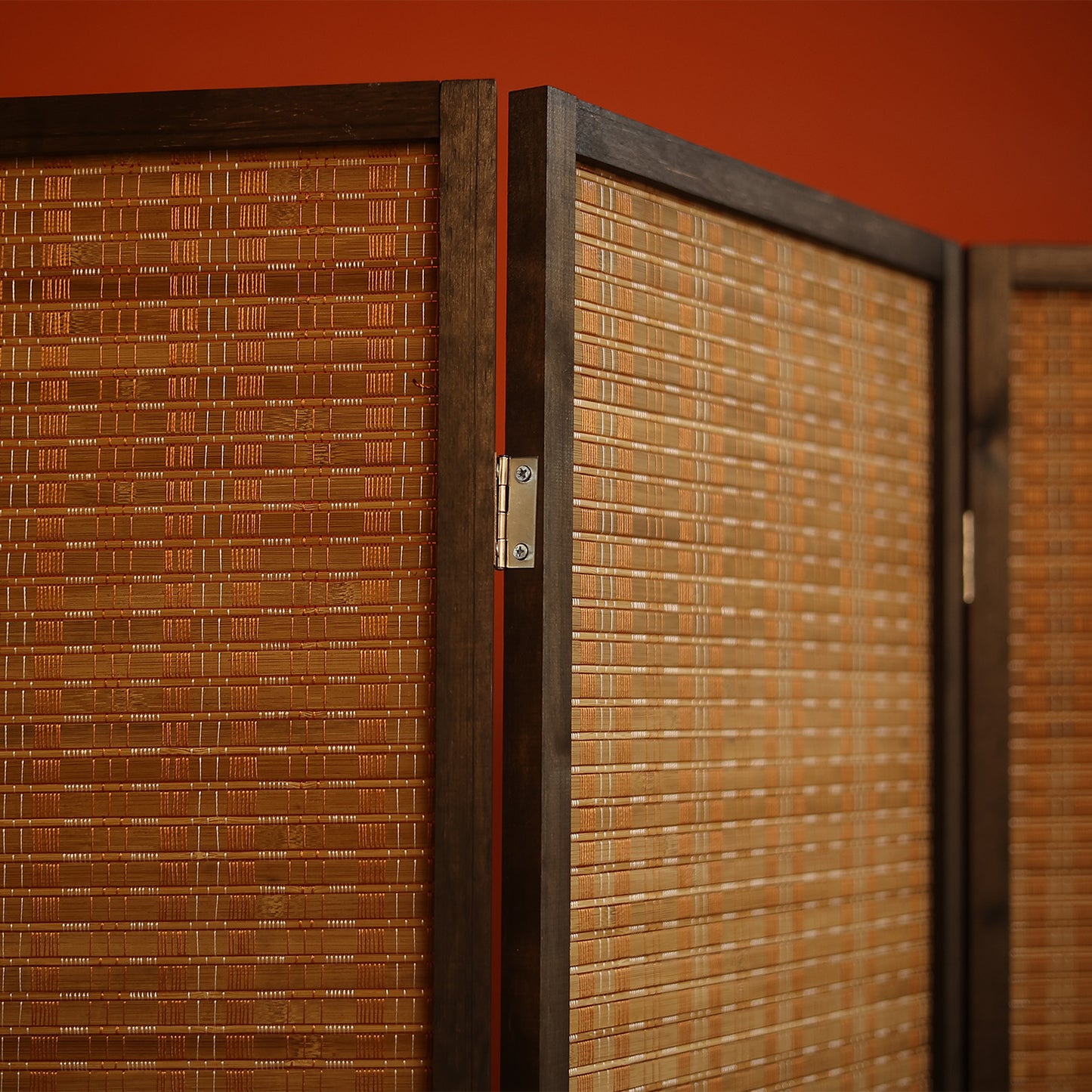 Loomveil 8 Panel Divider Screen Bamboo Room Divider Panel Screen for Room Seperation,67 inch Height